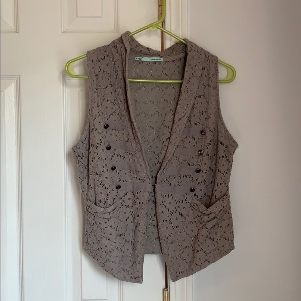 Maurices Floral Vest